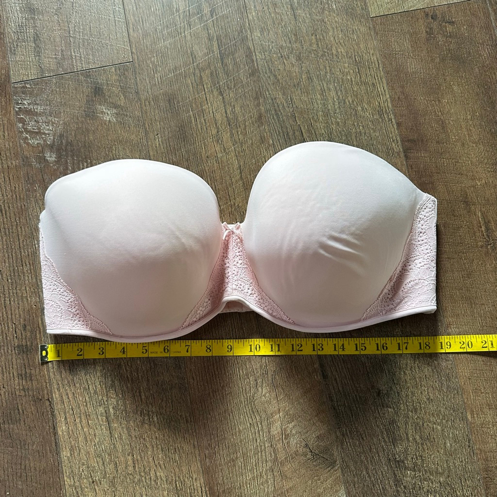 Women's Cacique Pink Boost Multi-Way Strapless Bra 46DD - Picture 7 of 15